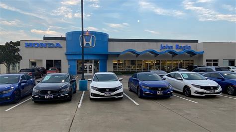 John eagle honda of dallas - Verified customers who visit John Eagle Honda of Dallas in Dallas, TX rate this business 4.5 out of 5 stars, with 617 reviews. How can I contact John Eagle Honda of Dallas in …